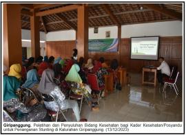 Pelatihan dan Penyuluhan Bidang Kesehatan bagi Kader Kesehatan/Posyandu untuk Penanganan Stunting